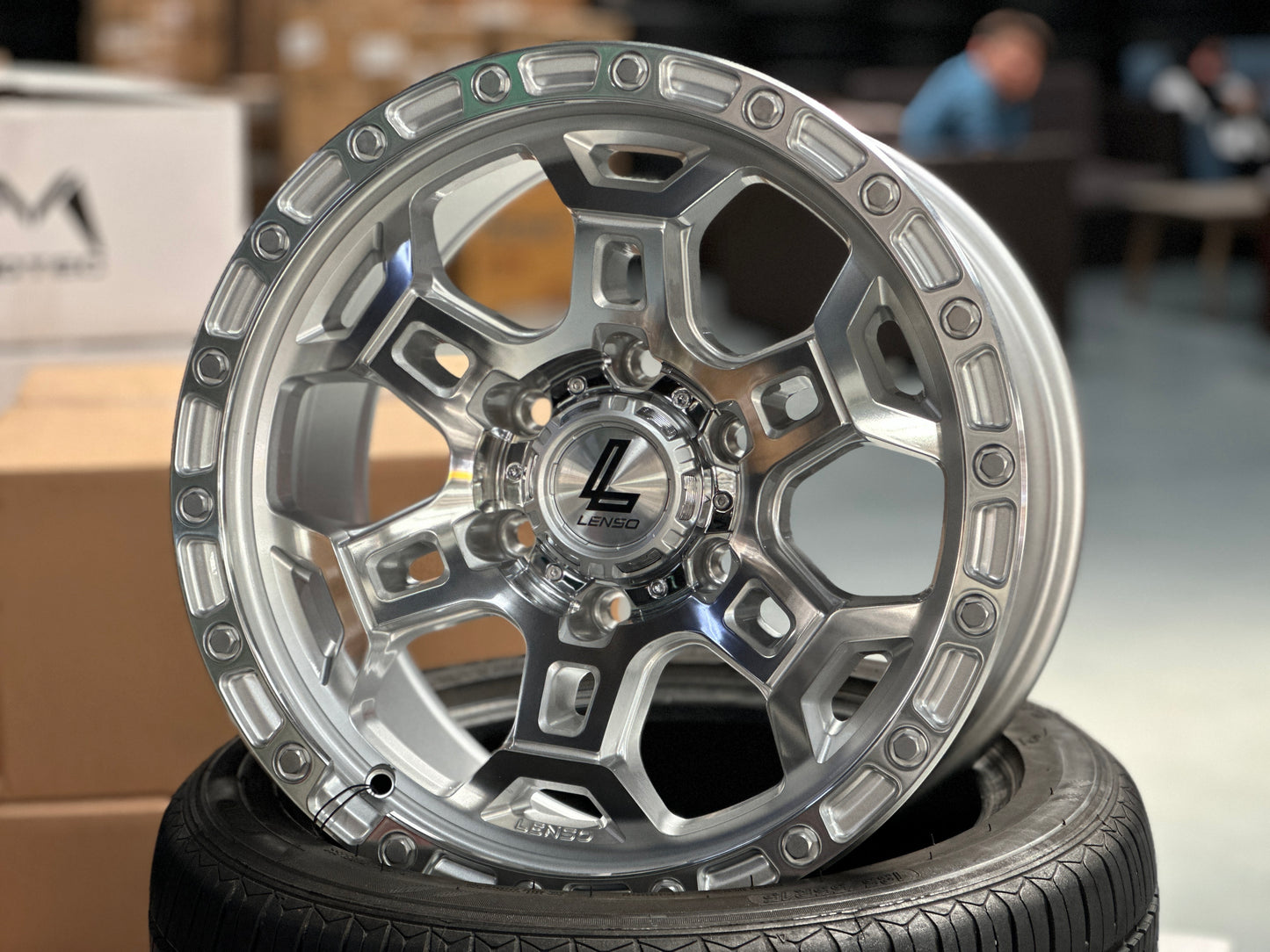 NEW 17X9 ET12 Lenso Argo Rim (4 wheel) 6X139.7 Silver Polished
