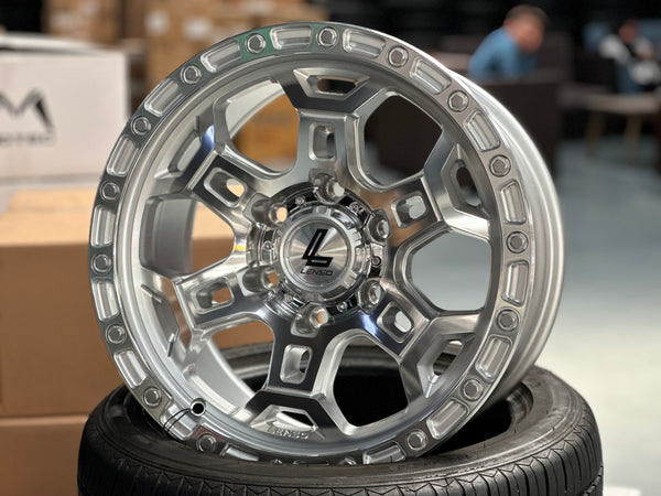 NEW 17X9 ET12 Lenso Argo Rim (4 wheel) 6X139.7 Silver Polished