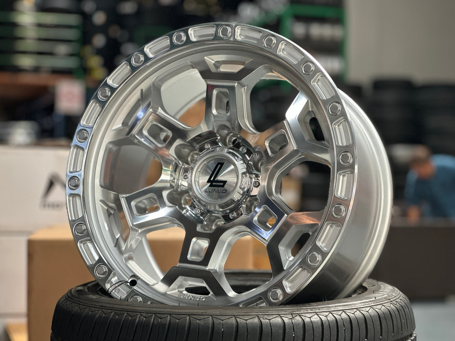 NEW 17X9 ET12 Lenso Argo Rim (4 wheel) 6X139.7 Silver Polished