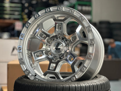 NEW 17X9 ET12 Lenso Argo Rim (4 wheel) 6X139.7 Silver Polished