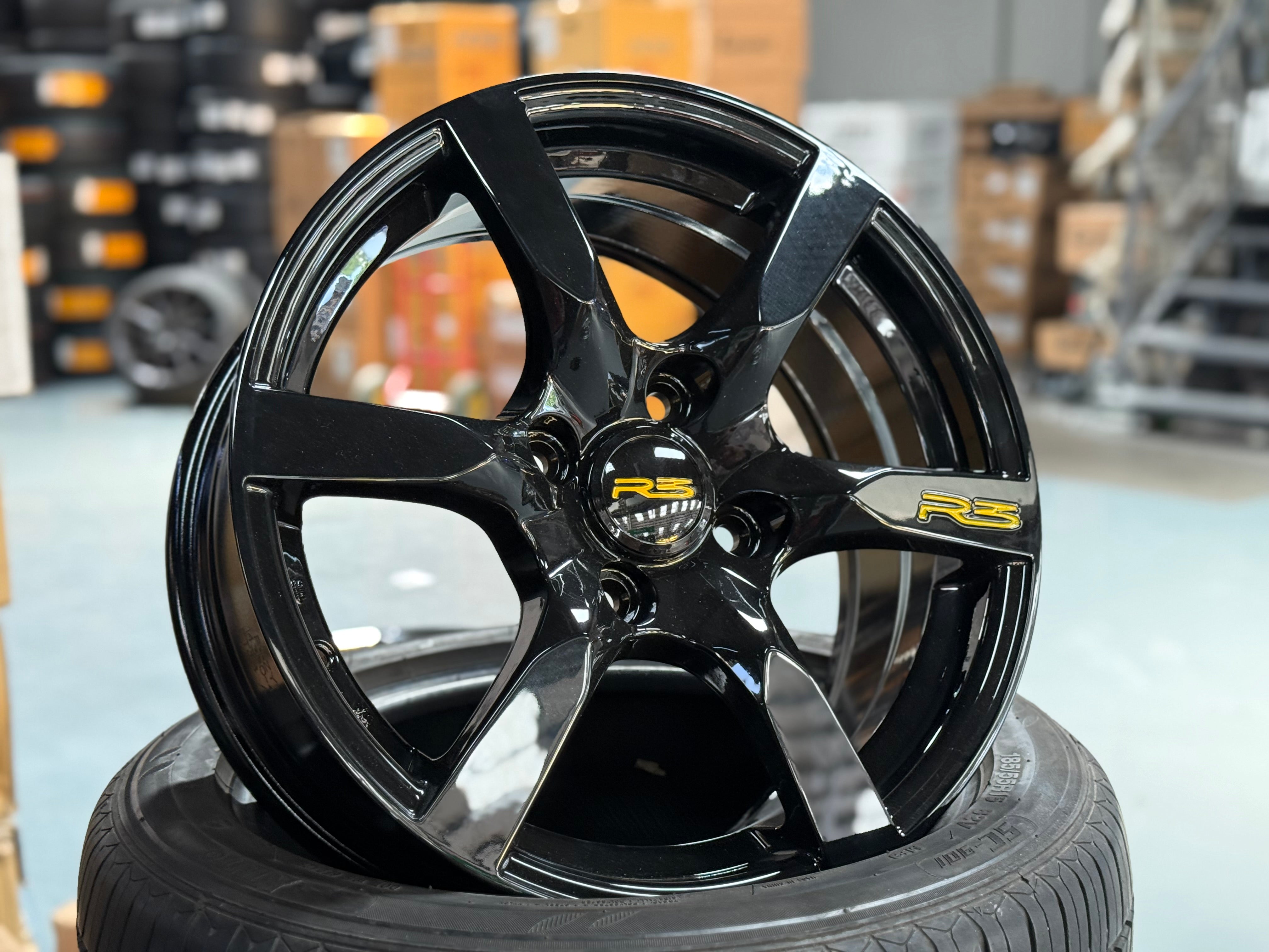 New 16x7 ET38 Proton R3 Rim (4 wheel) Black 4x114.3 – King of Rims