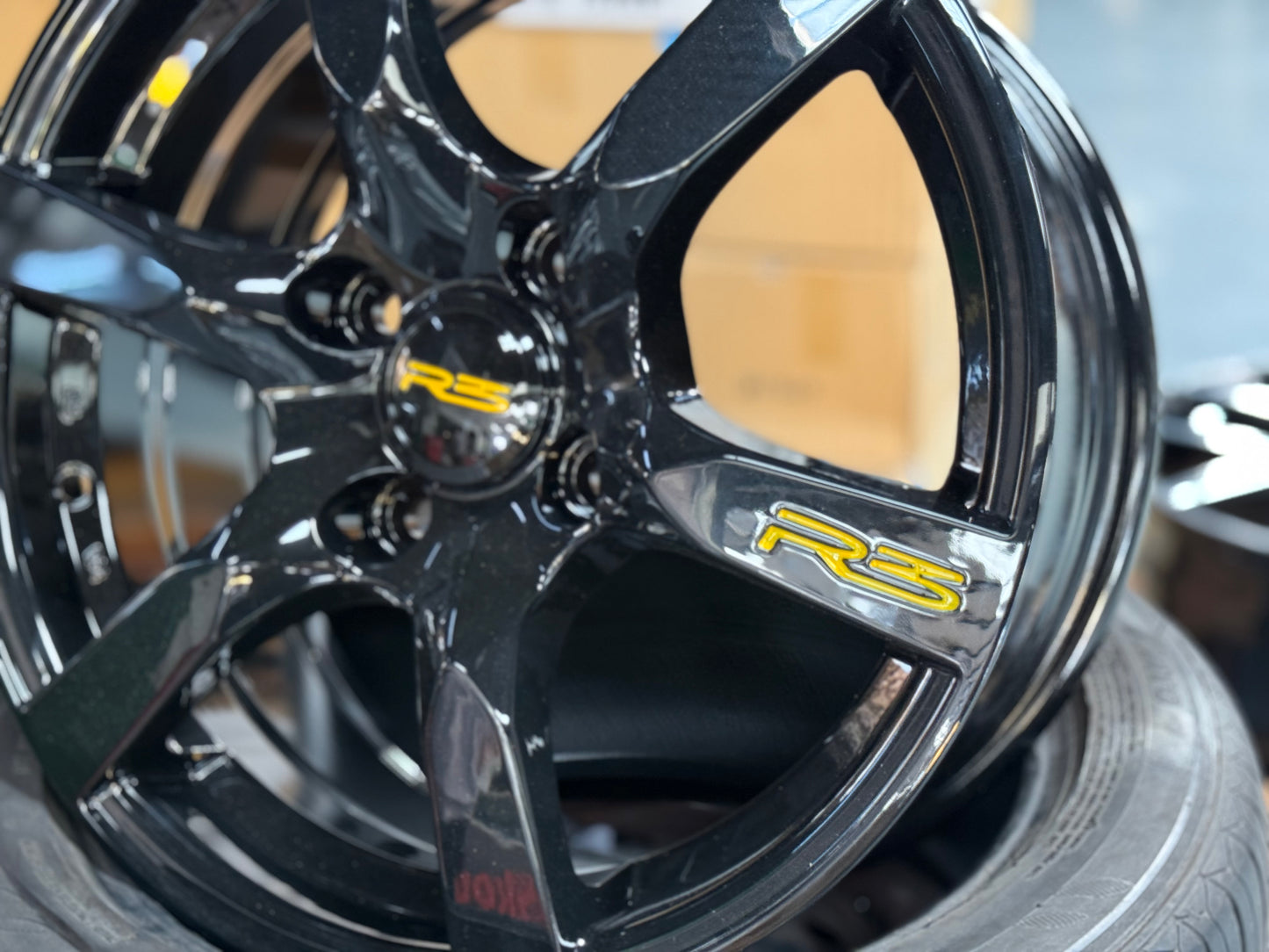 New 16x7 ET38 Proton R3 Rim (4 wheel) Black 4x114.3