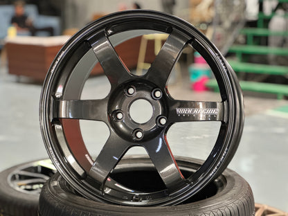 NEW 18x9.5 ET45 Rays TE37 Saga S Plus (4 wheel) 5X120 Dark Gunmetal