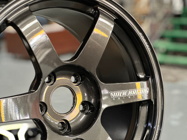 NEW 18x9.5 ET45 Rays TE37 Saga S Plus (4 wheel) 5X120 Dark Gunmetal