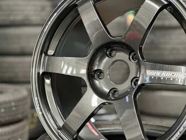 NEW 18x9.5 ET45 Rays TE37 Saga S Plus (4 wheel) 5X120 Dark Gunmetal