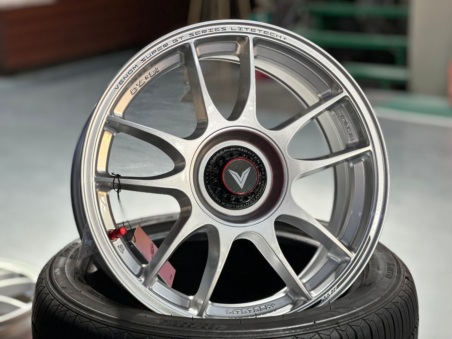 New 16x7 ET35 Lenso VNK Rim (4 wheel) Silver 5x100