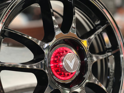 New 16x7 ET35 Lenso VNK Rim (4 wheel) Gloss Black 5x100