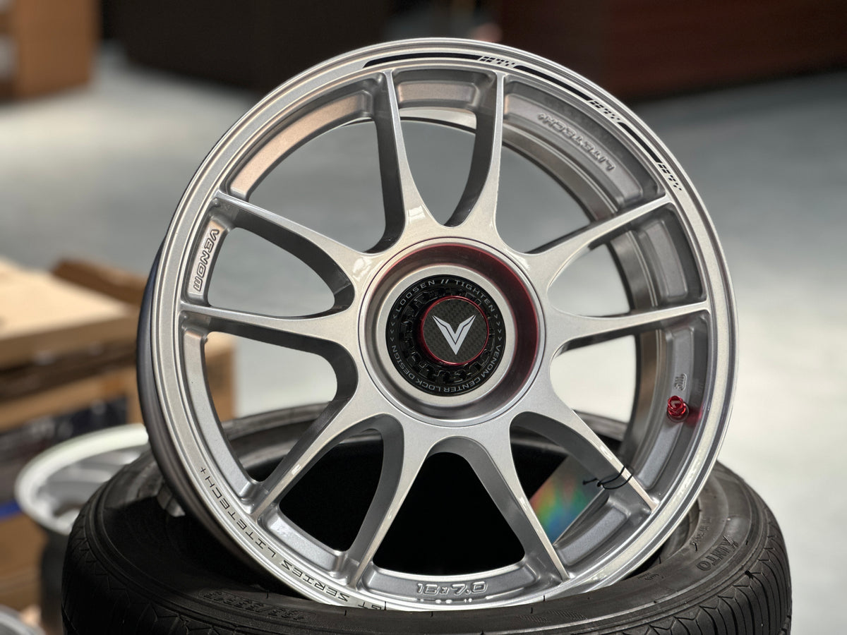 New 16x7 ET35 Lenso VNK Rim (4 wheel) Silver 4x114.3