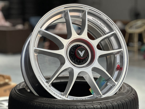 New 16x7 ET35 Lenso VNK Rim (4 wheel) Silver 4x114.3
