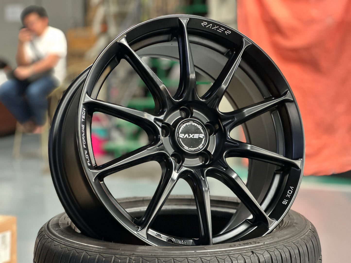 NEW 17X7.5 ET40 Raxer VOX10 (4 wheel) 5X100 Matte Black