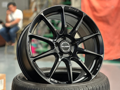 NEW 17X7.5 ET40 Raxer VOX10 (4 wheel) 5X100 Matte Black