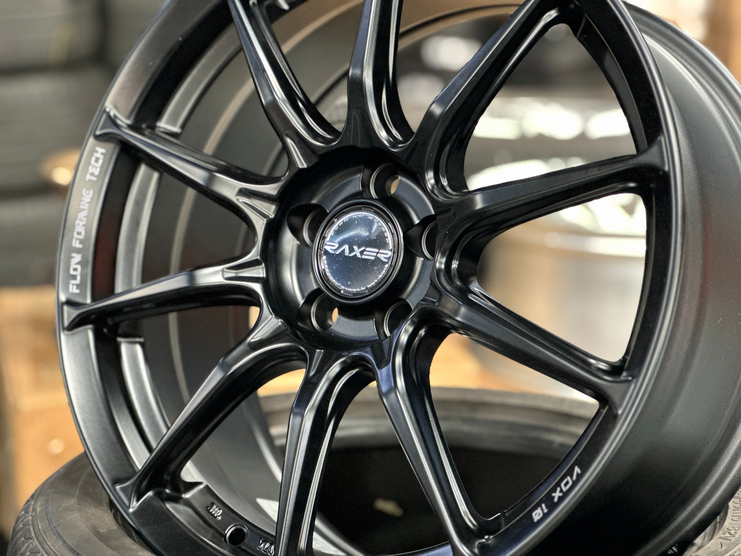NEW 17X7.5 ET40 Raxer VOX10 (4 wheel) 5X100 Matte Black