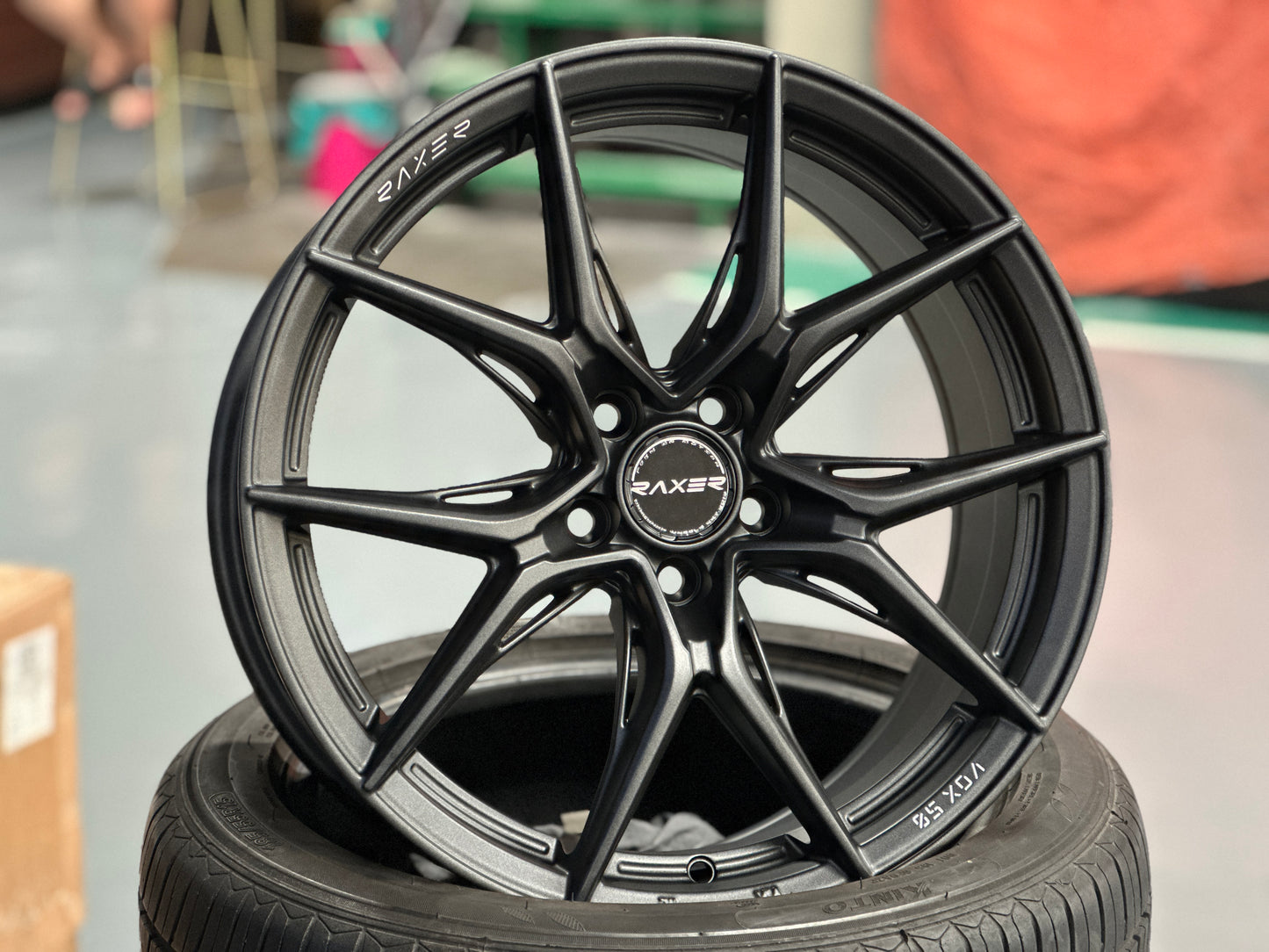 NEW 17X7.5 ET40 Raxer VOX50 (4 wheel) 5X100 Dark Graphite