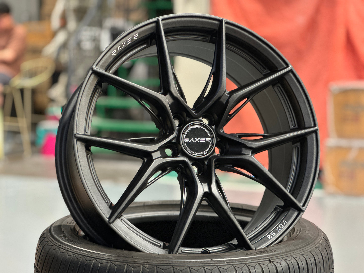 NEW 17X7.5 ET40 Raxer VOX50 (4 wheel) 5X100 Dark Graphite