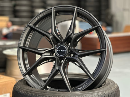 NEW 17X7.5 ET40 Raxer VOX50 (4 wheel) 5X100 Dark Graphite