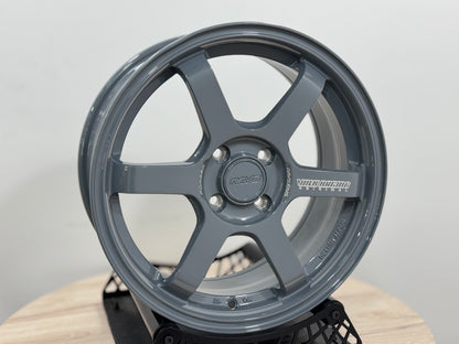 New 16X7 ET40 AOW Flow Formed TE37 Sonic Rim (4 wheel) Arm Grey (WE) 4X100