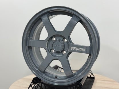 New 16X7 ET40 AOW Flow Formed TE37 Sonic Rim (4 wheel) Arm Grey (WE) 4X100