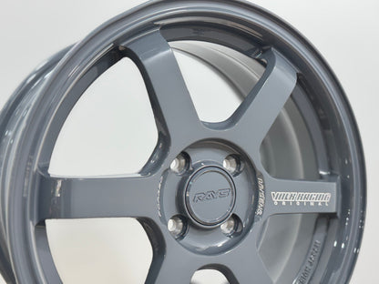 New 16X7 ET40 AOW Flow Formed TE37 Sonic Rim (4 wheel) Arm Grey (WE) 4X100