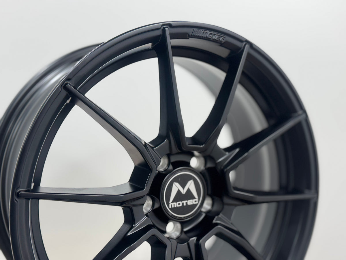 NEW 18X8 ET45 Motec MCR2 Rim (4 wheel) Matte Black 5X112