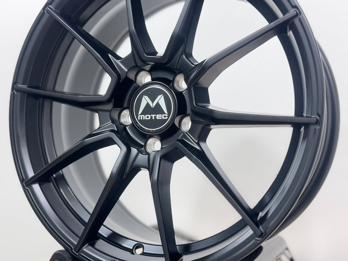 NEW 18X8 ET45 Motec MCR2 Rim (4 wheel) Matte Black 5X112
