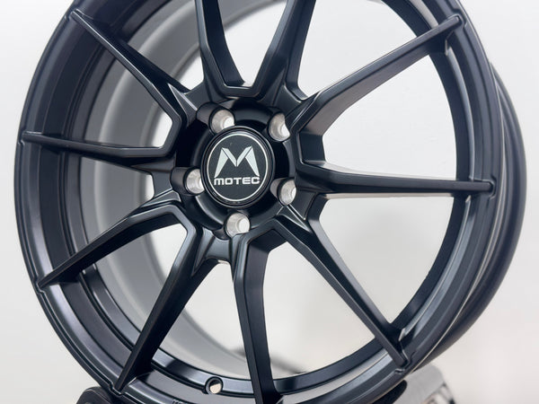 NEW 18X8 ET45 Motec MCR2 Rim (4 wheel) Matte Black 5X112