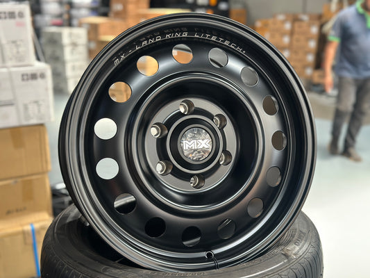 NEW 17X8.5 ET27 Lenso MX LandKing (4 wheel) 6X139.7 Satin Black