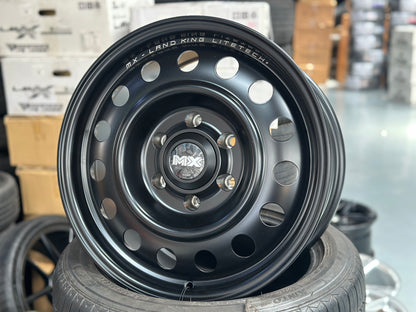 NEW 17X8.5 ET27 Lenso MX LandKing (4 wheel) 6X139.7 Satin Black