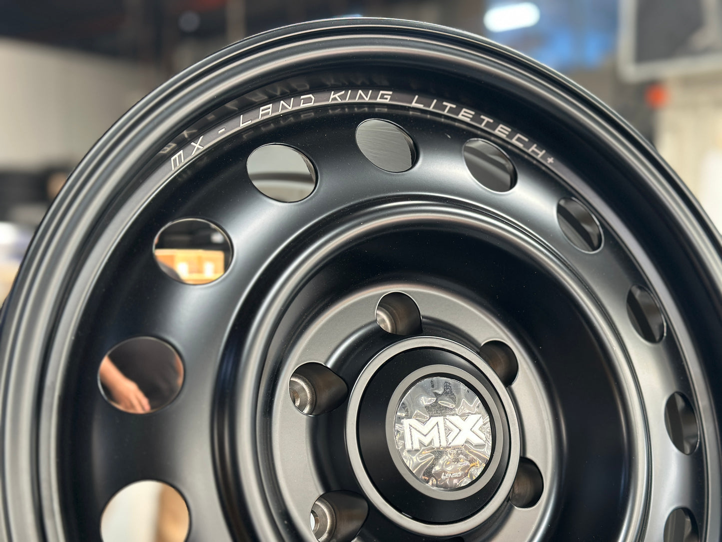 NEW 17X8.5 ET27 Lenso MX LandKing (4 wheel) 6X139.7 Satin Black