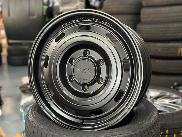 New 17X8.5 ET20 Lenso Duty Rim (4 wheel) Matt Black 6X139.7