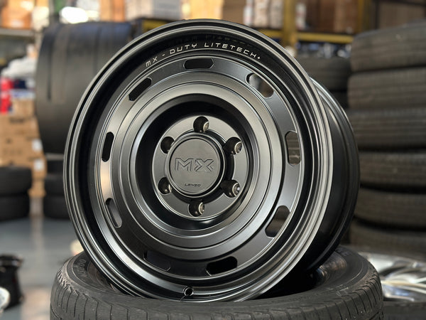 New 17X8.5 ET20 Lenso Duty Rim (4 wheel) Matt Black 6X139.7