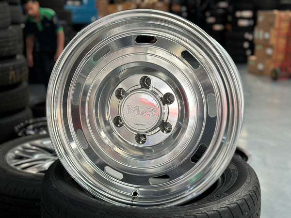New 17X8.5 ET20 Lenso Duty Rim (4 wheel) Silver Polished 6X139.7