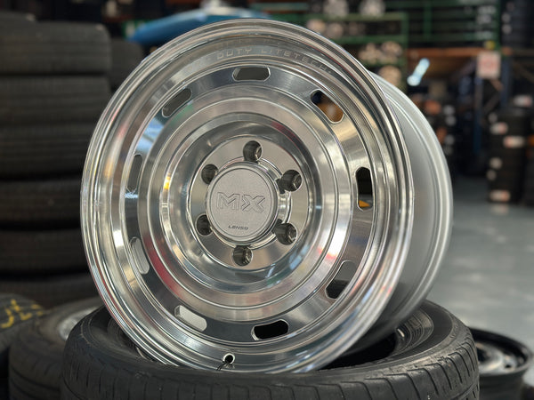 New 17X8.5 ET20 Lenso Duty Rim (4 wheel) Silver Polished 6X139.7