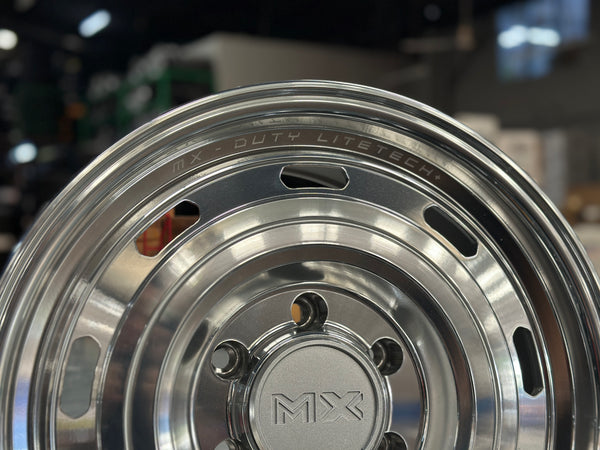 New 17X8.5 ET20 Lenso Duty Rim (4 wheel) Silver Polished 6X139.7