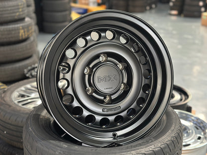 NEW 16X8 ET0 Lenso Jungle (4 wheel) 6X139.7 Satin Black