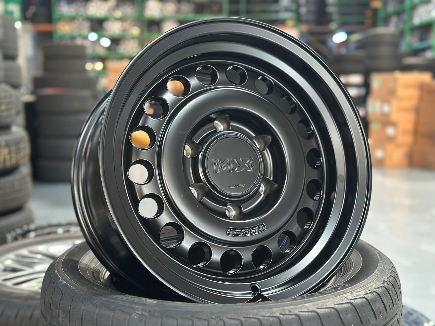 NEW 16X8 ET0 Lenso Jungle (4 wheel) 6X139.7 Satin Black