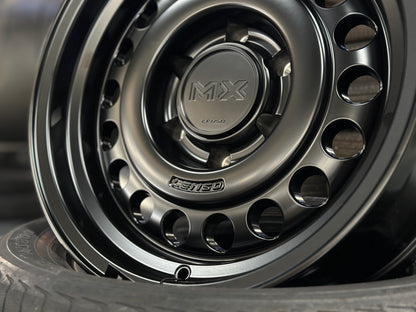 NEW 16X8 ET0 Lenso Jungle (4 wheel) 6X139.7 Satin Black