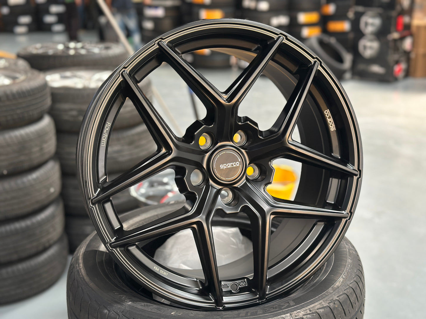 NEW 18X8 ET45 Sparco FF3 (4 wheel) 5X112 Matt Black