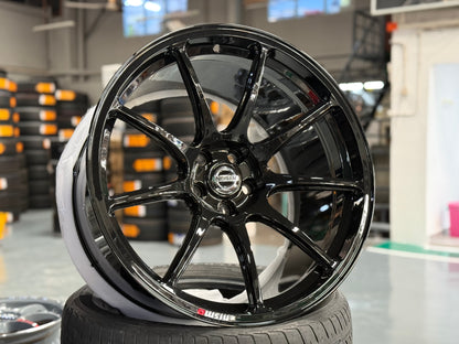 New 20x10 ET35 20x11 ET15 Overdrive Forged Nismo R35 (4 wheel) Black 5x114.3
