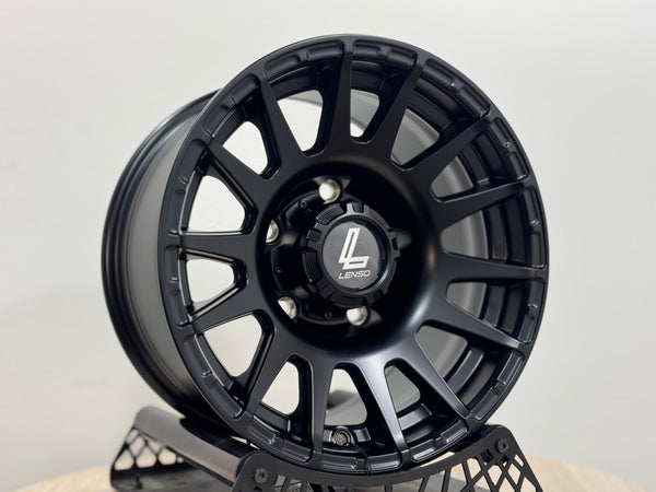 New 15X8 ET-6 Lenso Zoltan Rim (5 wheel) Matt Black 5x139.7