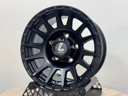 New 15X8 ET-6 Lenso Zoltan Rim (5 wheel) Matt Black 5x139.7