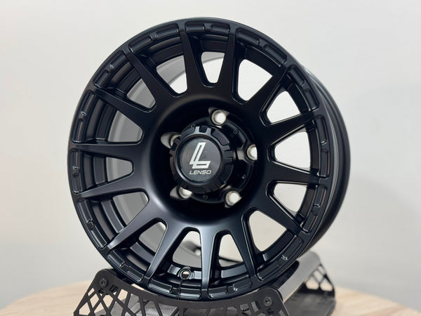 New 15X8 ET-6 Lenso Zoltan Rim (5 wheel) Matt Black 5x139.7