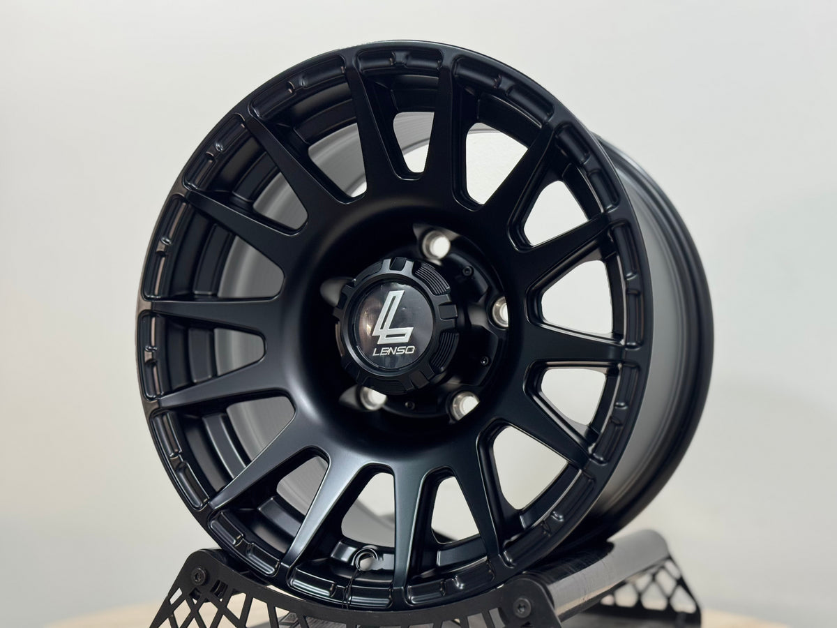 New 15X8 ET-6 Lenso Zoltan Rim (5 wheel) Matt Black 5x139.7