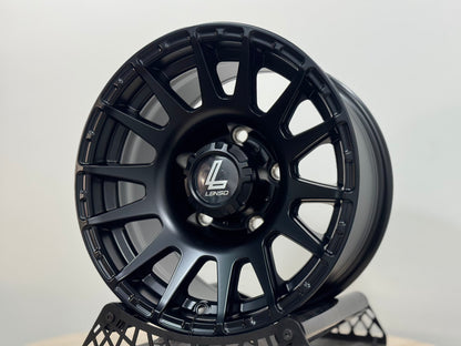 New 15X8 ET-6 Lenso Zoltan Rim (5 wheel) Matt Black 5x139.7