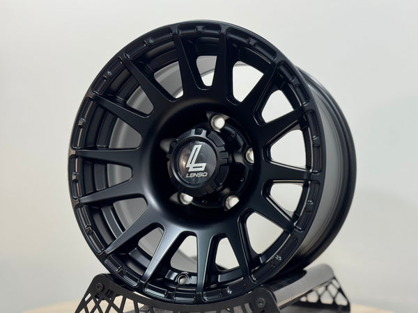 New 15X8 ET-6 Lenso Zoltan Rim (5 wheel) Matt Black 5x139.7