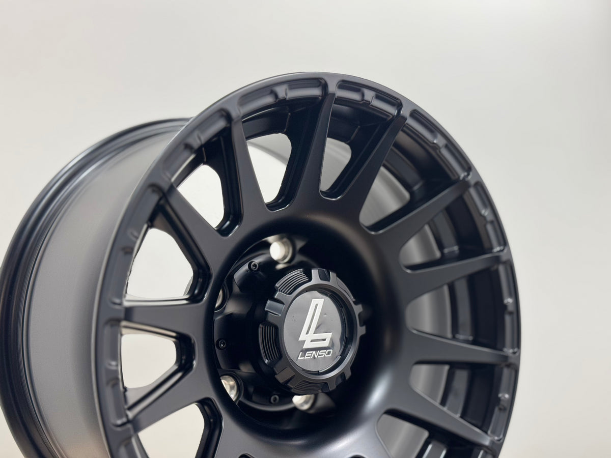 New 15X8 ET-6 Lenso Zoltan Rim (5 wheel) Matt Black 5x139.7