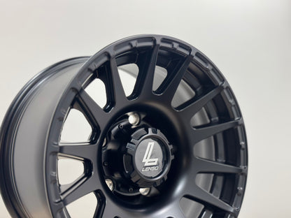 New 15X8 ET-6 Lenso Zoltan Rim (5 wheel) Matt Black 5x139.7