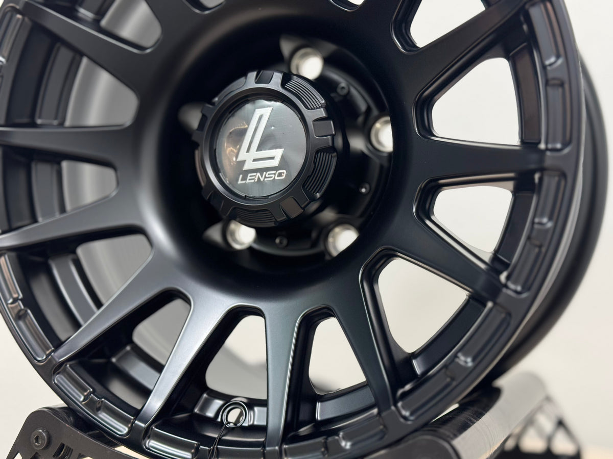 New 15X8 ET-6 Lenso Zoltan Rim (5 wheel) Matt Black 5x139.7