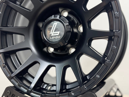 New 15X8 ET-6 Lenso Zoltan Rim (5 wheel) Matt Black 5x139.7