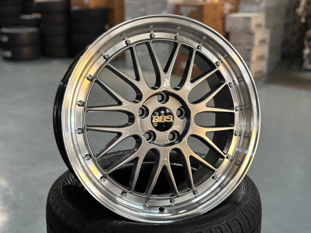 New 18x8 ET38 JA BBS LM (4 wheel) 5x108 Silver