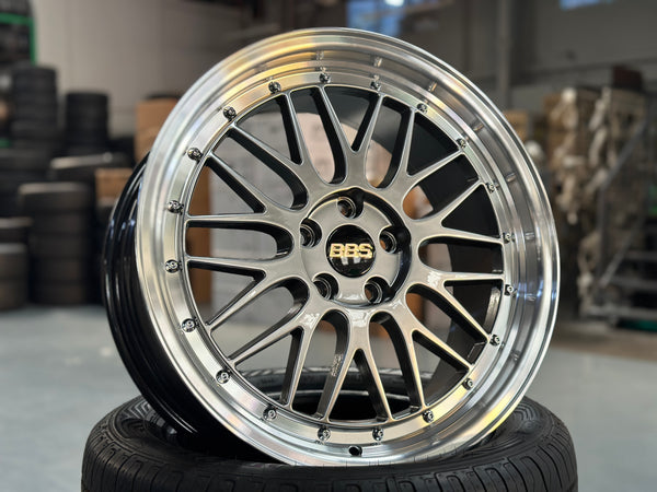 New 18x8 ET38 JA BBS LM (4 wheel) 5x108 Silver